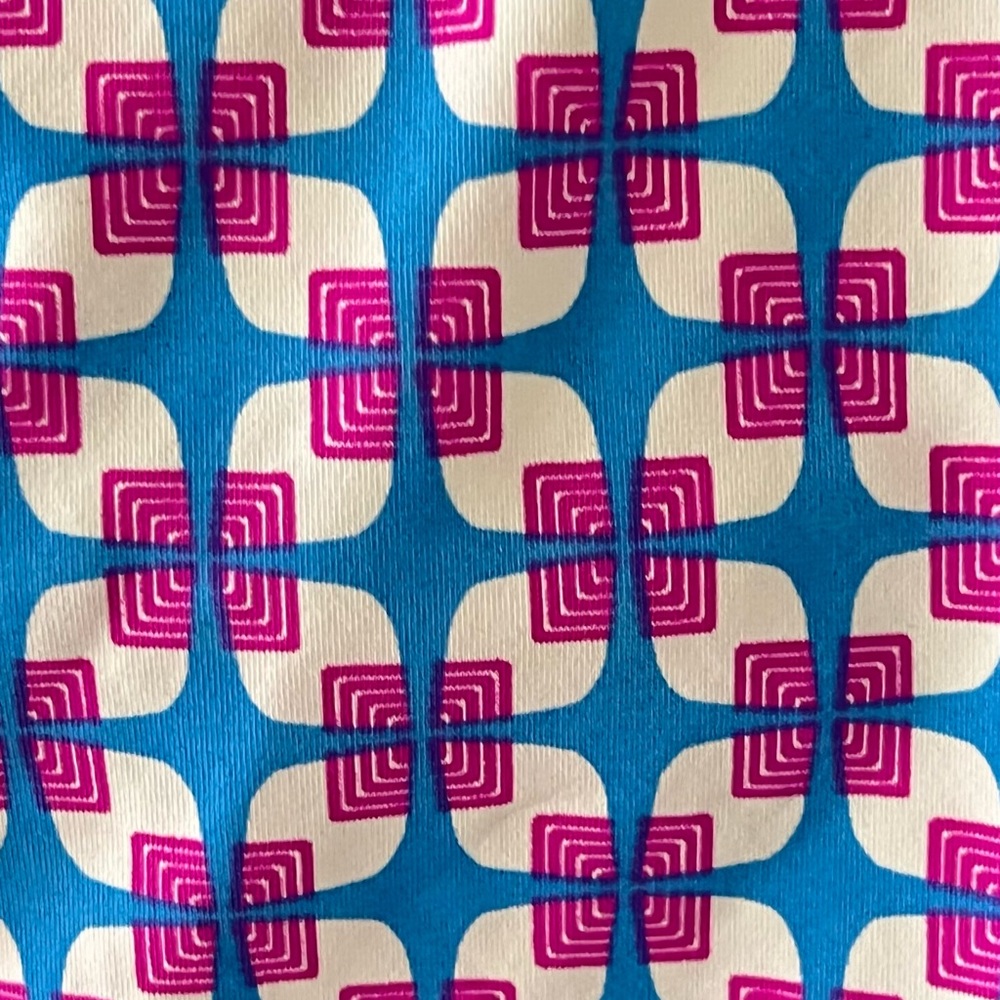 ECHO Design Mid Century Style Retro Geometric One Piece Swimsuit Blue and Purple - Picture 7 of 12